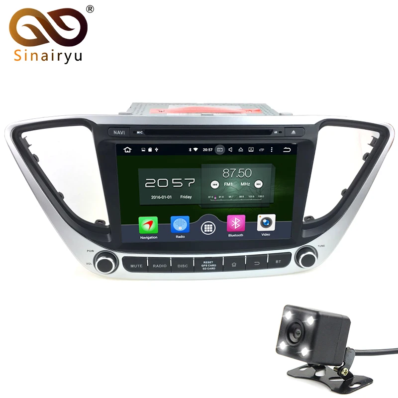 For Hyundai Verna 2017 Android 7 1 quad Core 2GB RAM Car font b multimedia b