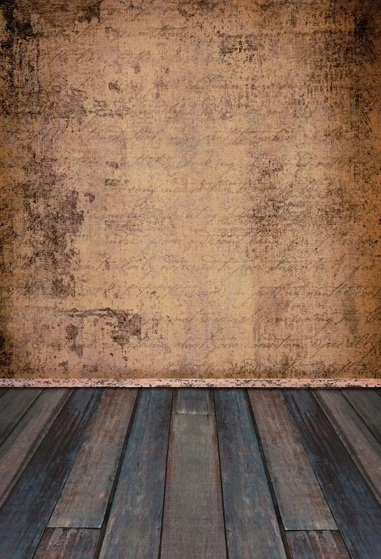 

Laeacco Faded Parchment Wall Wooden Floor Grunge Photography Backgrounds Customized Photography Backdrops For Photo Studio