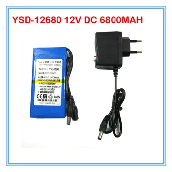 

High quality 12V 6800mAh Li-ion Battery 12V Portable Lithium Ion Battery for CCTV Camera 20PCS/LOT Free shipping