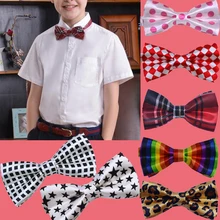 Новинка; детский смокинг с галстуком-бабочкой для маленьких мальчиков; для свадебной вечеринки; разноцветный галстук-бабочка; одежда; аксессуары; YHB0001