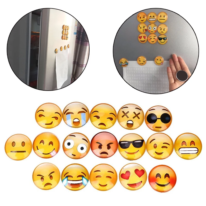 

Smiley Emoji Magnet Refrigerator Fridge Sticker Home Glass Sticker Smiling Face Christmas decor funny