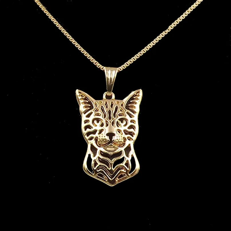 Fashion Bengal cat jewelry pendant and necklaces for pet lovers dog