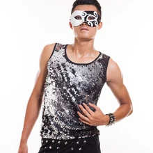 Ds Мужская сценическая одежда костюм блестка жилет мужская одежда для выступлений мужской DJ Ds костюм