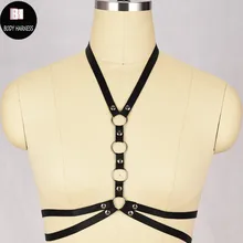 Ремни-крепления на грудь Регулируемая клетка эротический бюстгалтер жгут Бурлеск Готический бюстгальтер Модный Эластичный Фетиш сексуальный готический бюстгальтер