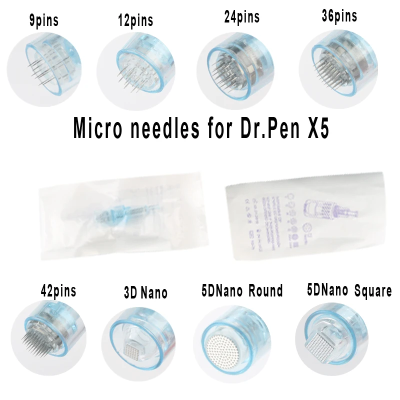 

10pcs 12/24/36/42 Pin / NANO Tattoo Needles Electric for Derma Pen Dr.Pen X5 Electric Derma Stamp Auto Micro Needle Anti-Aging