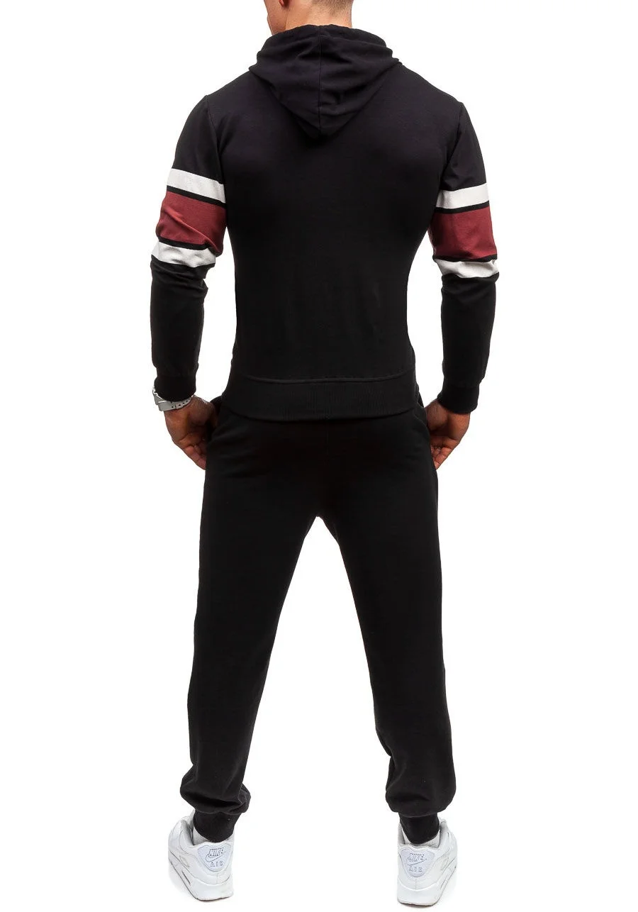 ZOGAA новый стиль для мужчин Толстовка с капюшоном и спортивные брюки для девочек комплект из двух предметов повседневное Осень Спортивная