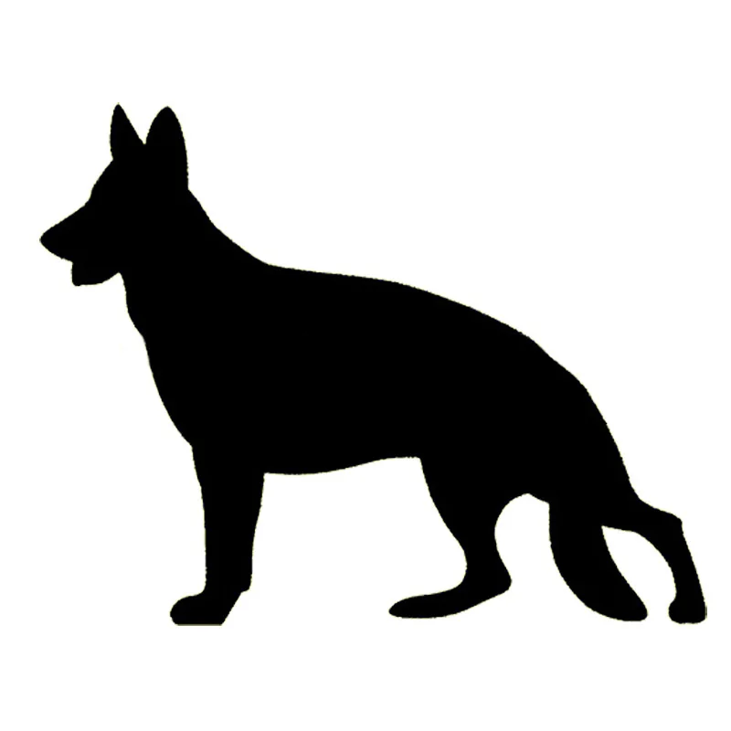 

13*10CM Car Sticker Decal GERMAN SHEPHERD Motorcycle Stickers Car Styling Accessories Black/Silver C2-0274