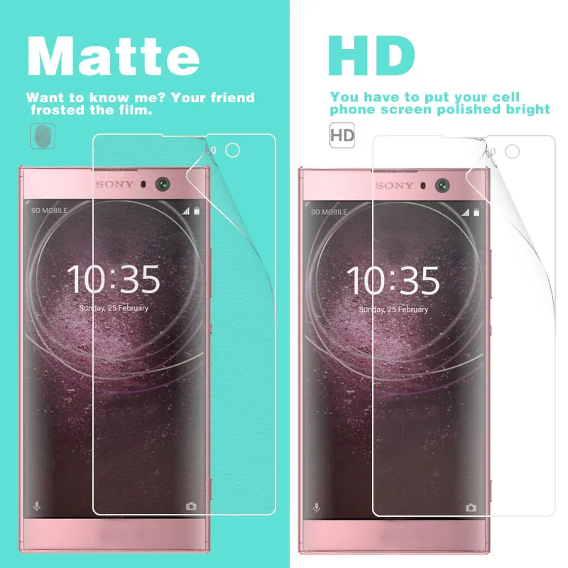 

Anti-Glare Matte Film For Sony Xperia XA2 H3113 H3123 H3133 H4113 H4133 5.2 in HD Clear Glossy Film Front LCD Screen Protector