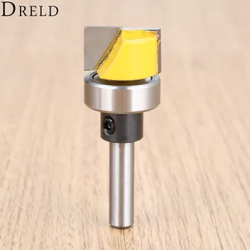 

DRELD 3/4" Diameter Flush Trim Template Router Bit 1/4" Shank Wood Cutters Tenon Milling Cutter Woodworking Tools Carbide Alloy