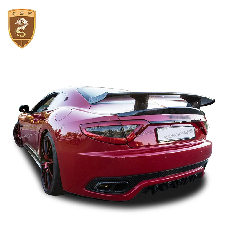

Original Fitment MS Style Real Carbon Fiber Rear Spoiler Suitable For Maserati GT High-level Rear Wings Car Accessories Styling