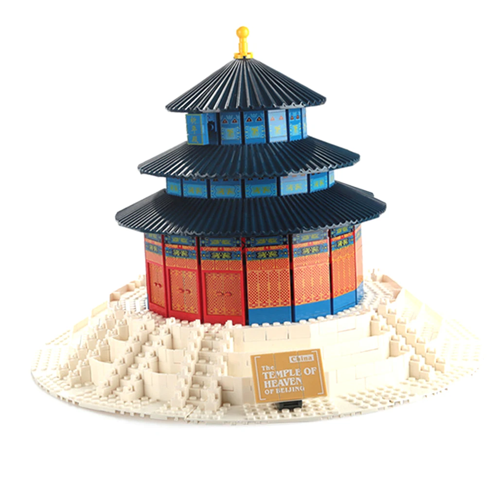 

Set of 1052pcs Temple of Heaven Building Blocks Kits Intelligence Puzzle Game Kid Educational Toy