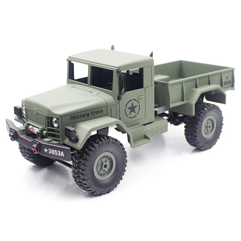 RC Cars 116 Mini Off Road RC Military Truck RTF With Four Wheel Drive