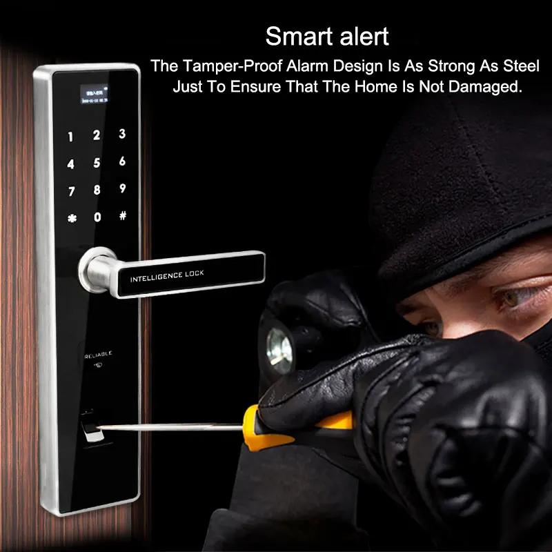Eseye Smart Lock Digital Electronic Lock Door Safe Smart Door Locks Fingerprint Door Lock Fingerprint With Password &RFID Unlock