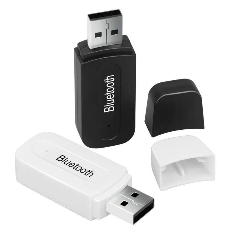 Bluetooth приемник A2DP ключ один музыкальный аудио приемник беспроводной USB адаптер для автомобиля AUX Android/IOS мобильный телефон 3,5 мм разъем