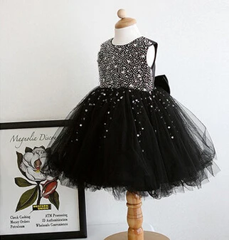 baby girl black party dress