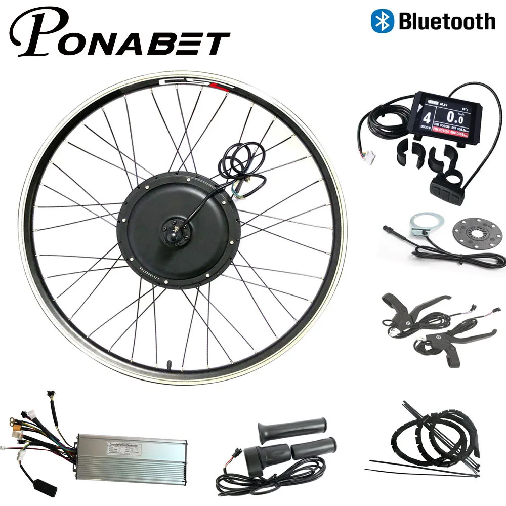 

Electric Rear Whee Hub Motor Kit Brushless 48V 20 24 26 27.5 28 29 500W 1000W 1500W LCD Regeneration Anti-Charge EBike Bluetooth