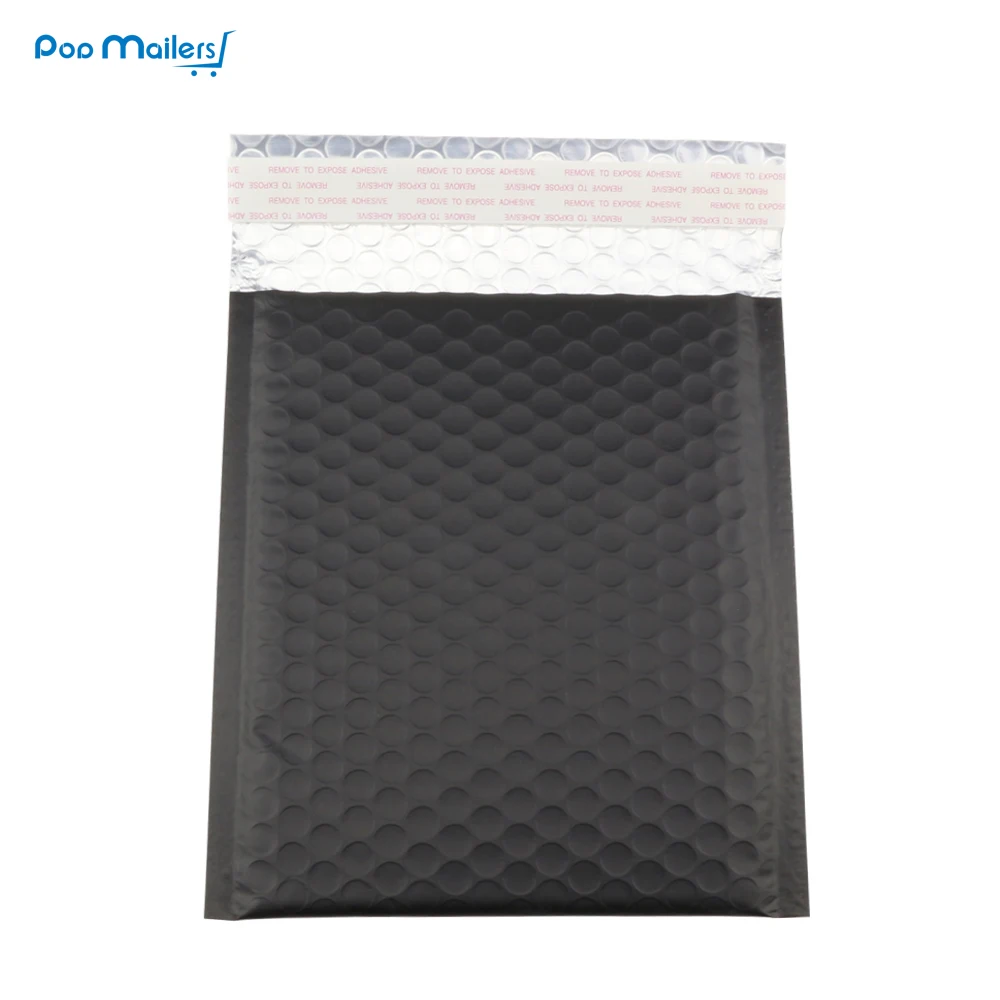 10pcs 185*200mm black metallic bubble padded envelope jiffy bag,Matte
