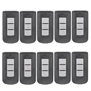 

KEYECU 10 Pcs/lot New Replacement Remote Car Key Shell Case Fob 3 Button for Mitsubishi Lancer Outlander 2008-2016
