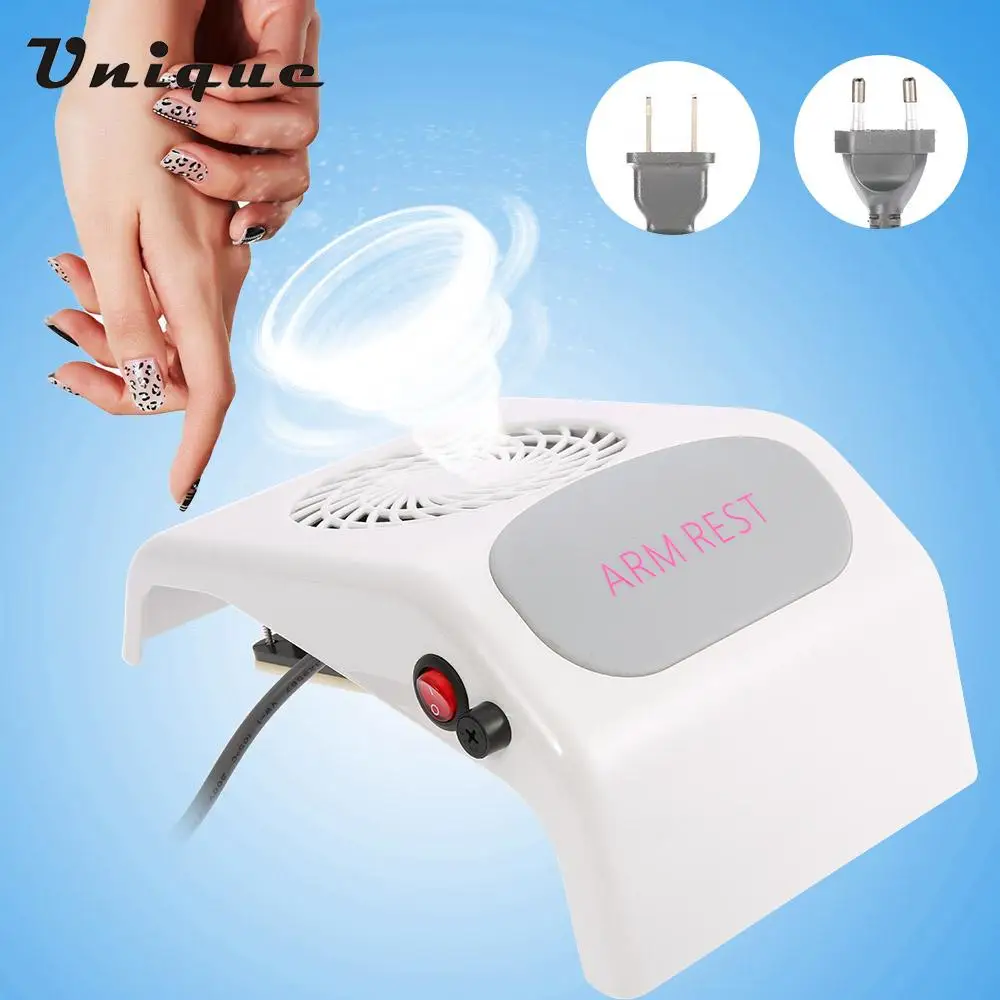 

Pro Nail Dust Collector Strong Power 18W 2500rpm Fingernail Cleaning Collector Nail Dust Collection Fan Nail Art Salon Machine