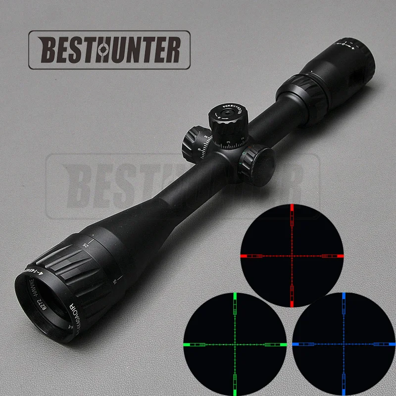

HAVVKE 4-14x40 AOIR Tactical Sights For Rifles Long Eye Relief Rifle Scope Reticle Fiber Optic Sights For Air Weapons