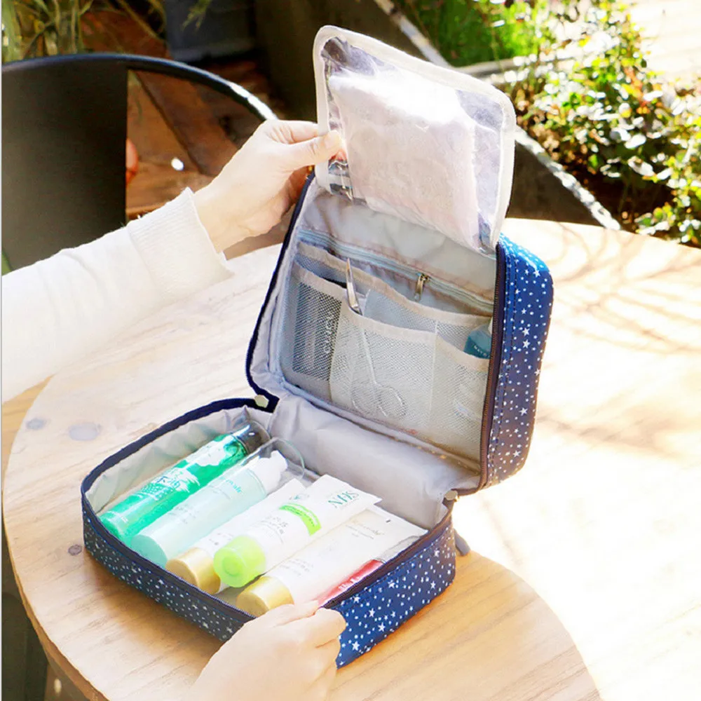

Portable Makeup Cosmetic Toiletry Travel Wash Pouch Storage Bag Handbag 100% Brand new and high quality Portable L503