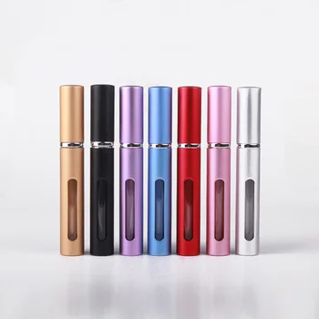 

5ml Empty Atomizer Alloy bottle Spray Refillable for Perfume Aromatherapy Essential Oil Colorful High Quality 7 Color Party Gift