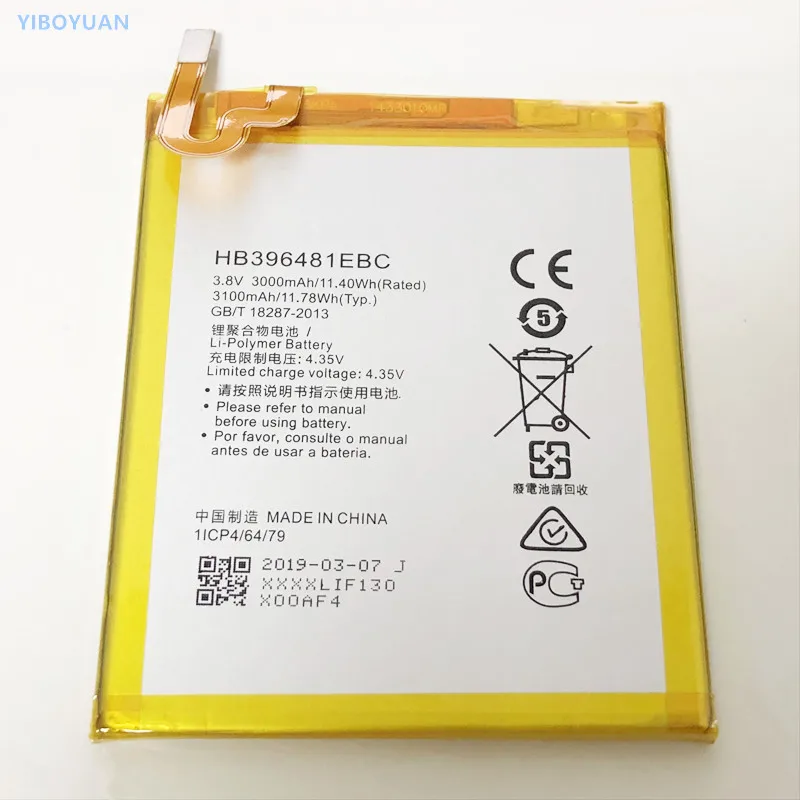 

3.8V 3100mAh HB396481EBC For Huawei Honor Play 5X / KIW-L21 / KIW-L22 / KIW-L24 / KIW-TL00 / KIW-CL00,KIW-UL00,KIW-TL00H Battery