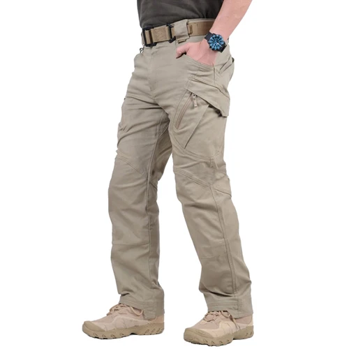 MAGCOMSEN Tactical Pants Men Urban IX9 Military Rip-Stop Army Combat Trousers Cotton Multi-Pockets Casual Cargo Work Hunt Pants orange cargo pants Cargo Pants