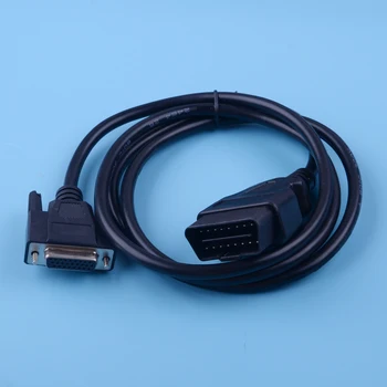 

DWCX Black Universal Car Diagnostic Scanner Tool Extension Adapter Cable Connector Fit For OBDII 16 Pin Male to 26 Pin Female