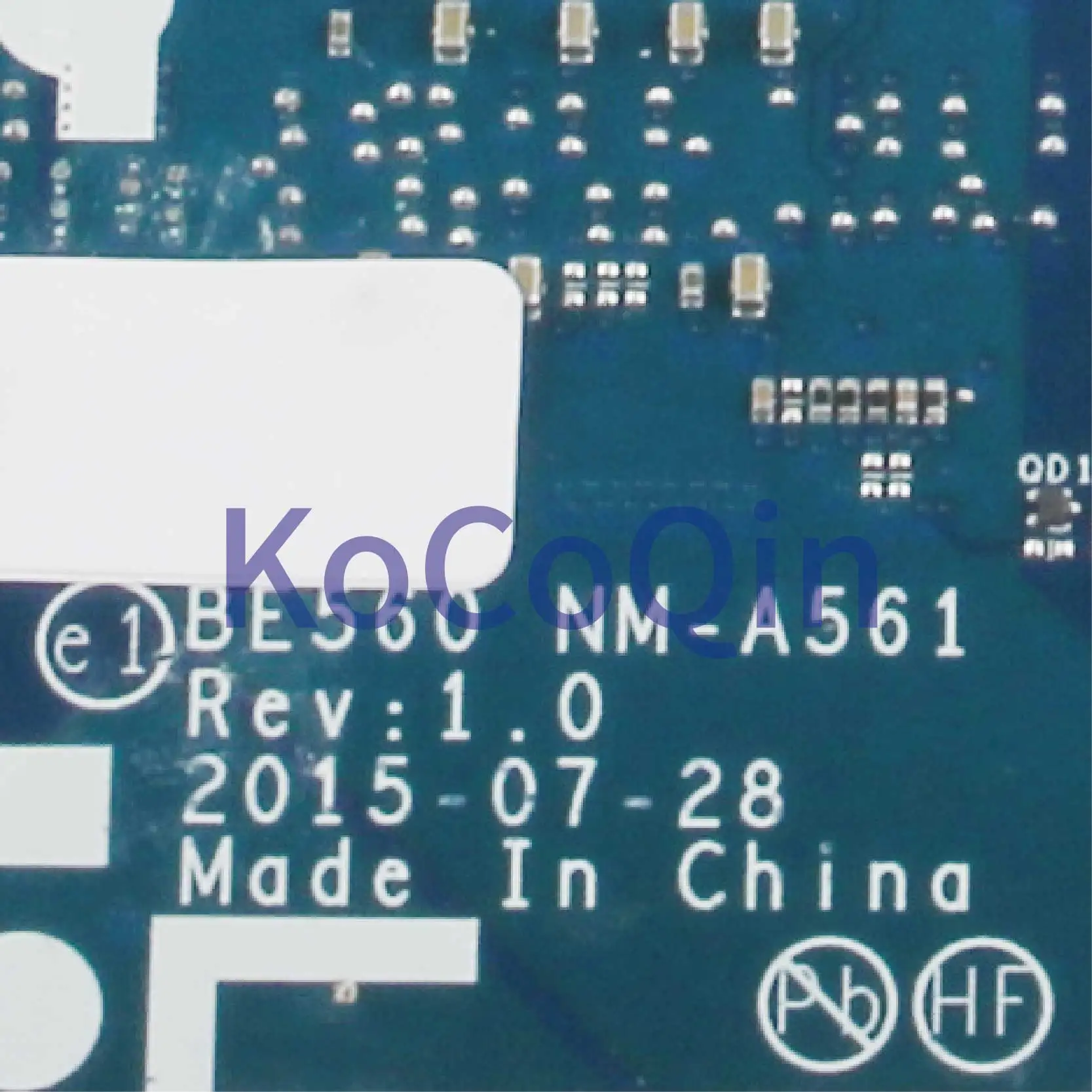 discount  KoCoQin Laptop motherboard For LENOVO ThinkPad E560 Mainboard 01HY628 01AW105 BE560 NM-A561 SR2EY