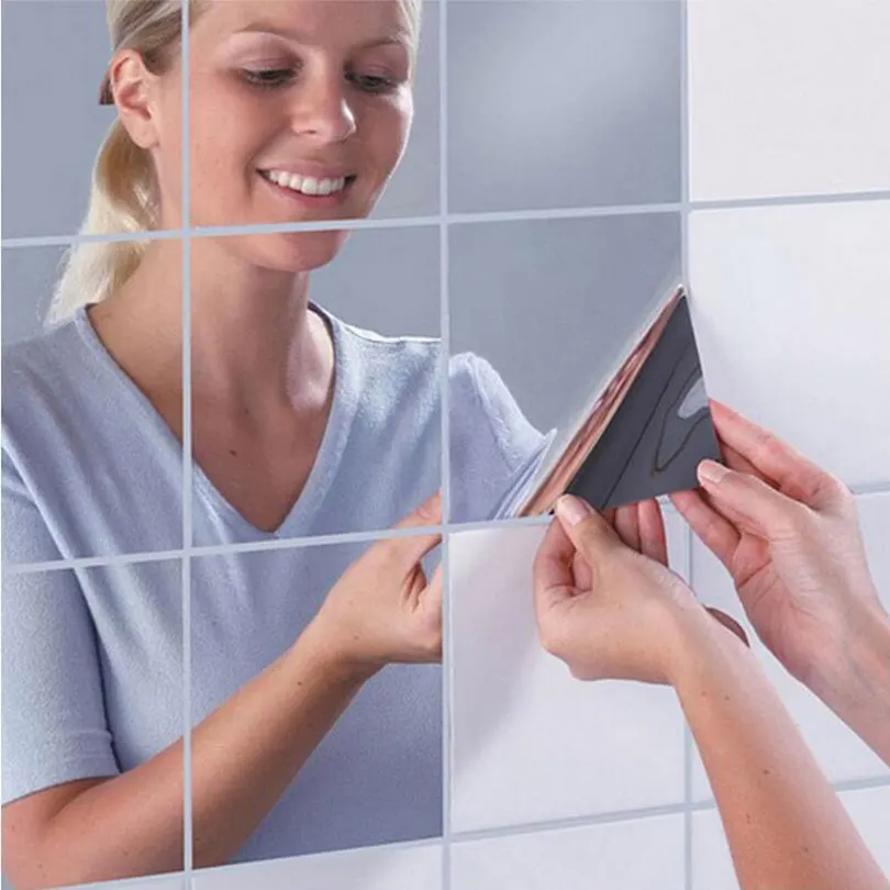 Зеркало для макияжа 9 шт./компл. настенное комбинированное зеркало креативные зеркала для ванной для домашнего офиса ESC001