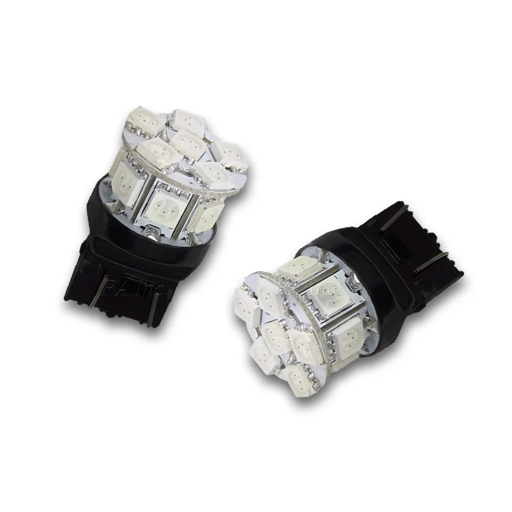 PA LED 4 шт. x Авто запасной T20 7443 13SMD 5050 задний свет Ледяной Синий цвет 12 В|blue ice led|led