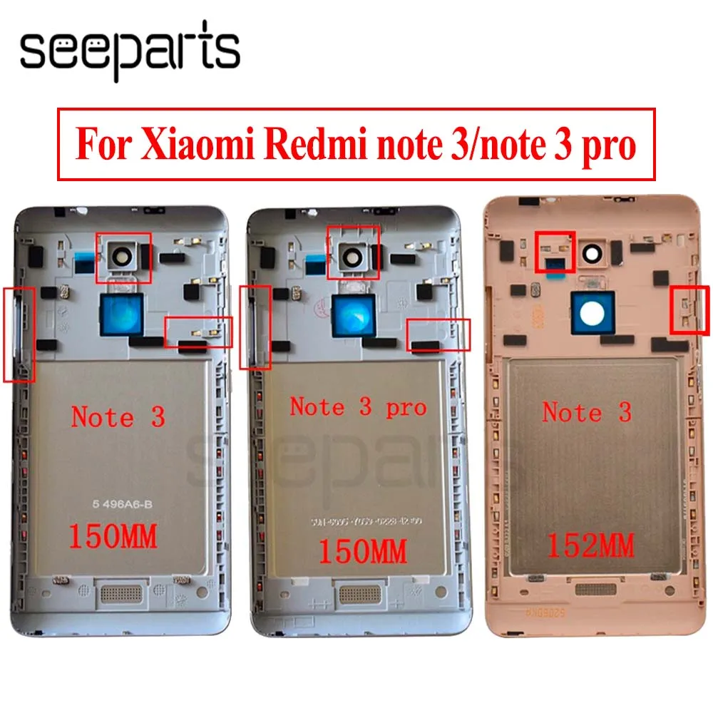 Чехол для аккумулятора Xiaomi Redmi Note 3 150 мм/152 мм задняя крышка Pro корпус двери