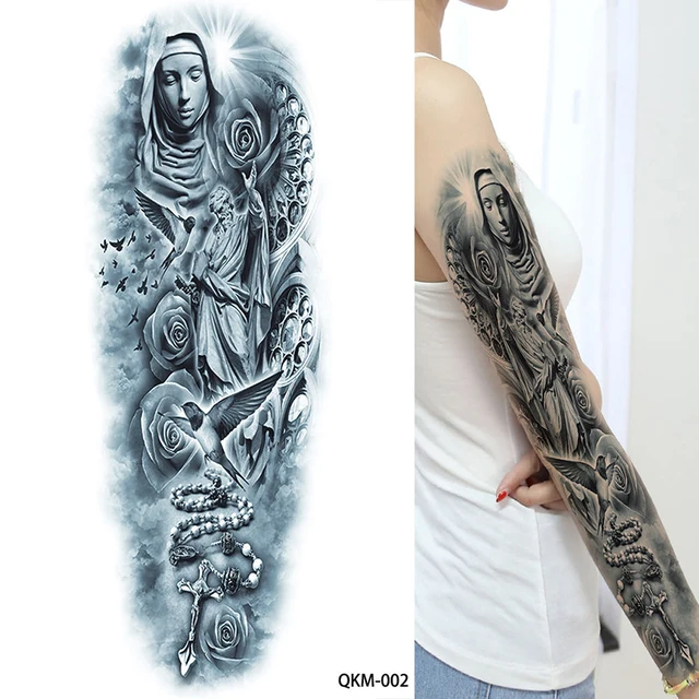 Painted Temple  Tattoos  Al Perez  Al Perez Greek Mythology Sleeve