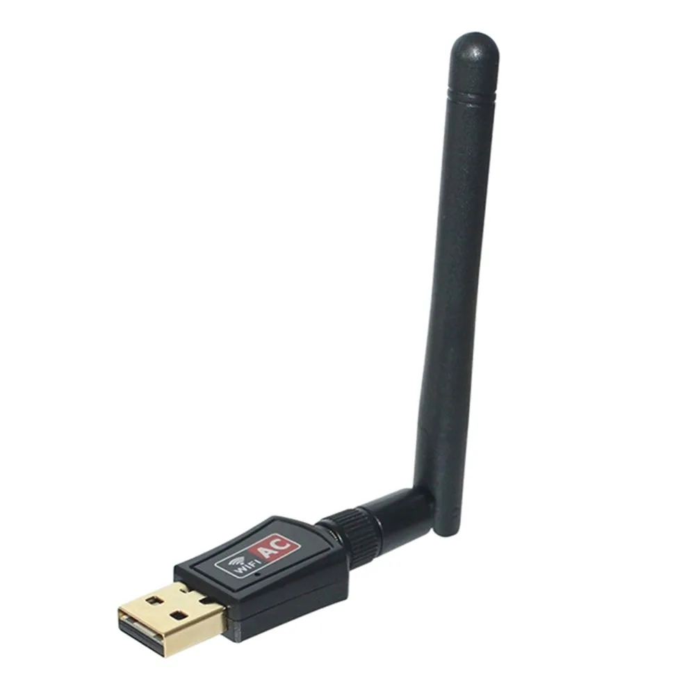 Buyincoins 600 м Dual Band 2,4/5 ГГц 433 Мбит/с Беспроводной USB Wifi адаптер с 2DBI антенны 11AC #279767