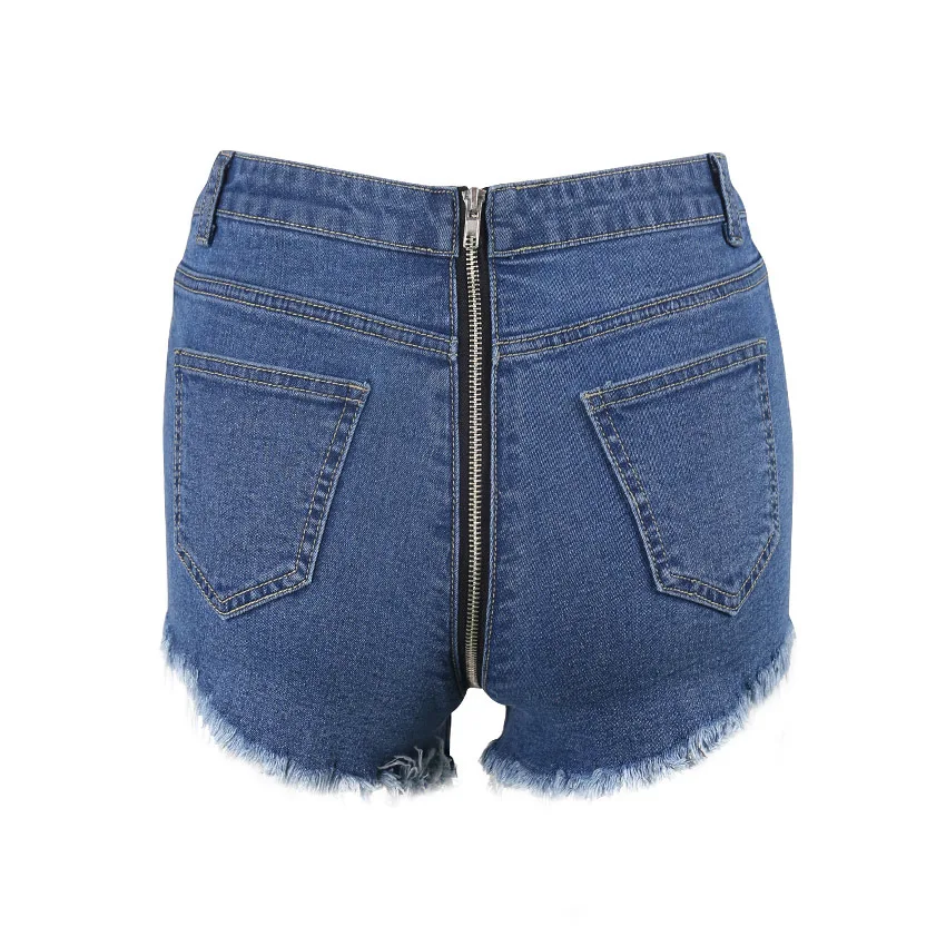 Модные джинсовые шорты с высокой талией и кисточками женские короткие джинсы для женщин летние женские горячие шорты однотонные джинсовые шорты
