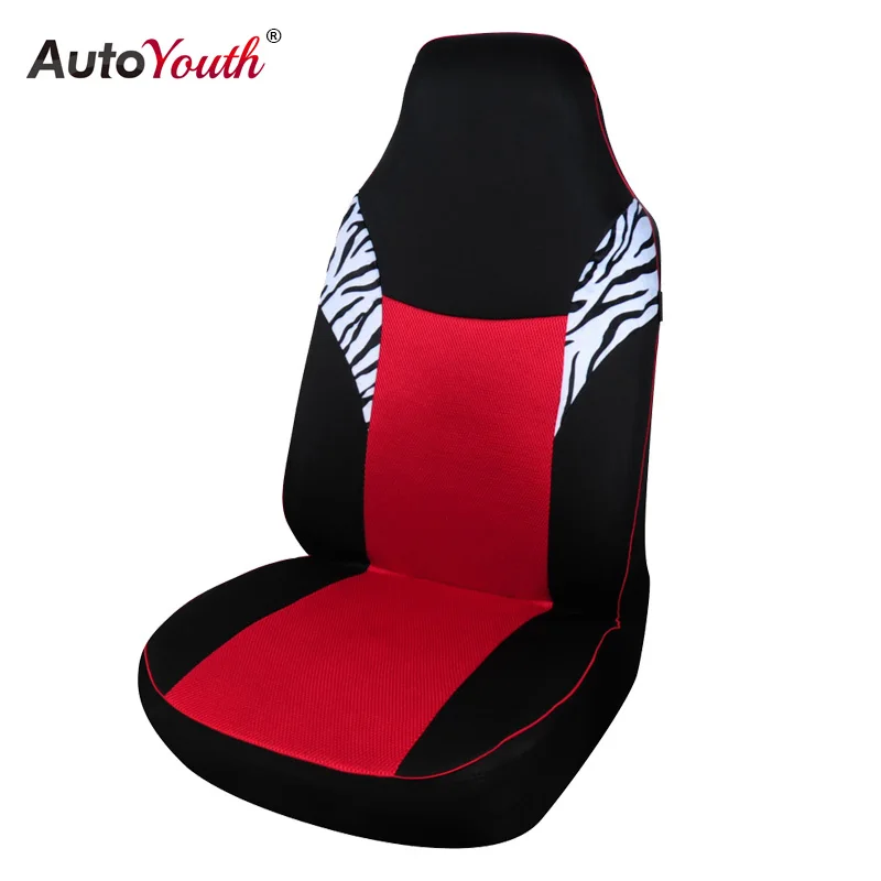 

AUTOYOUTH Front Car Seat Cover Universal Fit for Most Bucket Seat Red Car-Styling Car Accessory Car Seat Protector 1PC