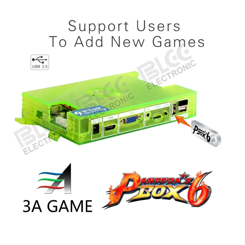 5 шт. Pandora's Box 6 1300 в 1 семья версия HDMI/VGA Выход игровая доска с jamma проводного