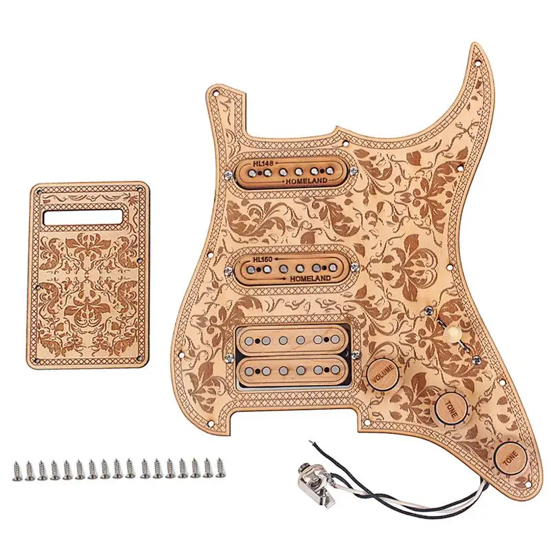 

1 Set Pickguard Sturdy Durable Metal SSH Loaded Prime Pickguard Pickups Set for Musical Instrument Guitar Bass