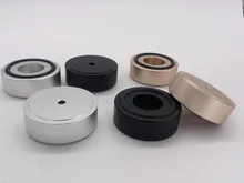 4pcs 44 16mm Aluminum Shock pad Scrub Foot Amplifier Speaker Feet spikes PC Machine Pads Diameter