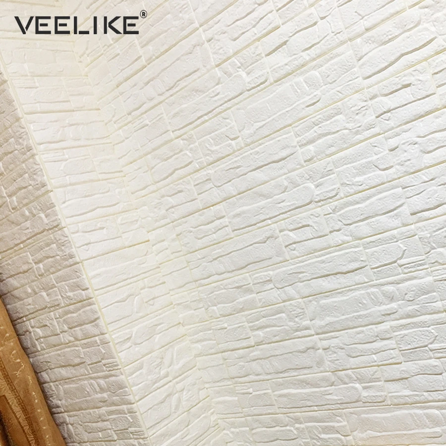 PE Foam  3D  Wall Panel  Kitchen Brick Stone Waterproof Self 