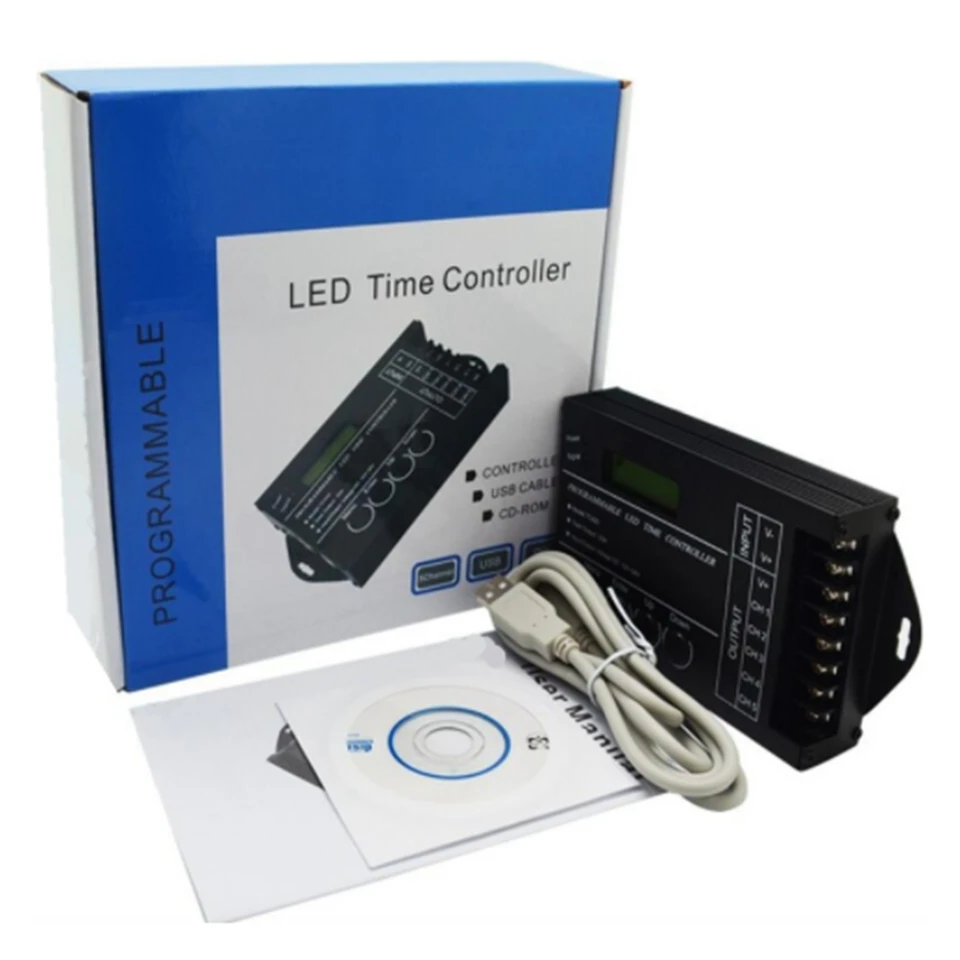 

TC421 TC420 WiFi time programmable 5 Channel led controller tc420 time led controller for 5050 3528 5630 led strip Free shipping