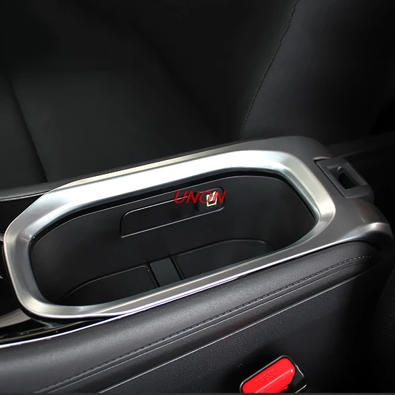 Armrest water Cup Holder frame Cover Sticker For Honda HRV HR V 2015