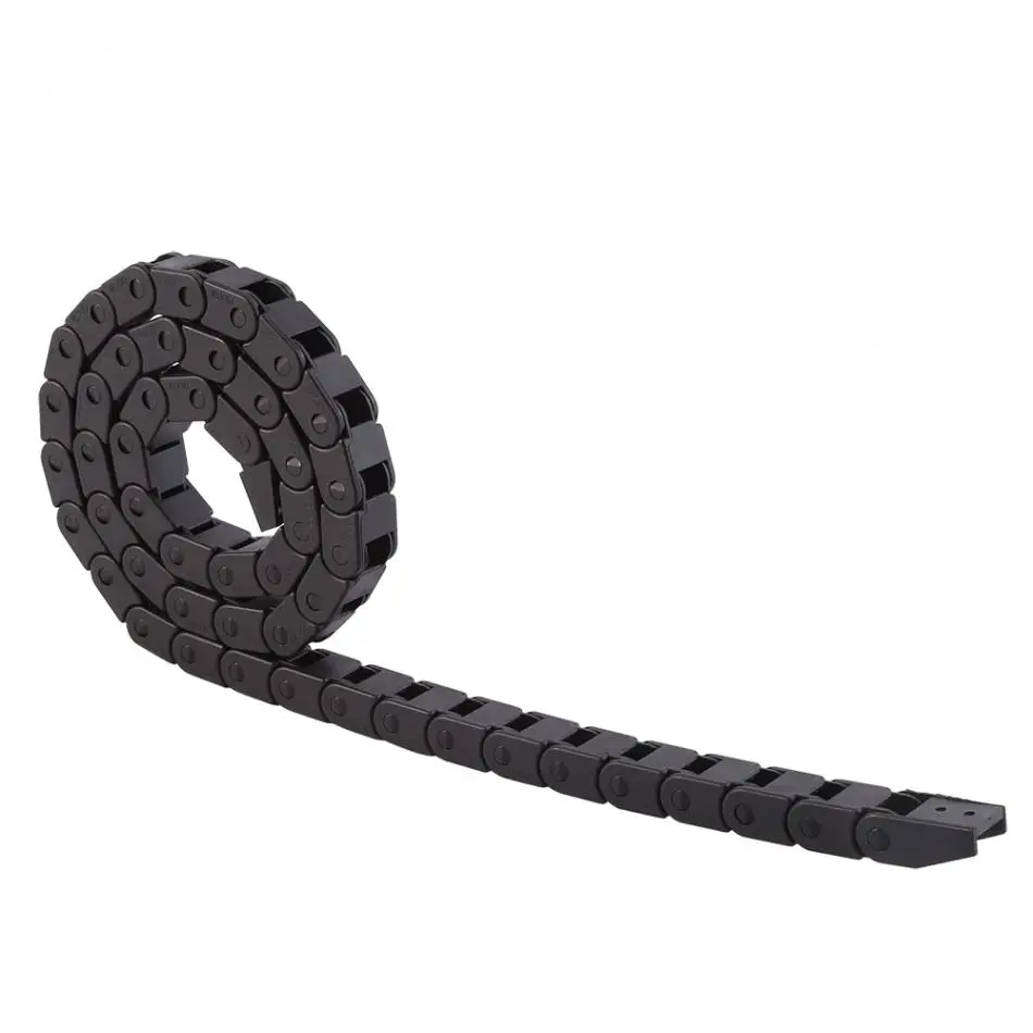 10X10mm R28 Black Nylon Cable Drag Chain Wire Carrier For Printer