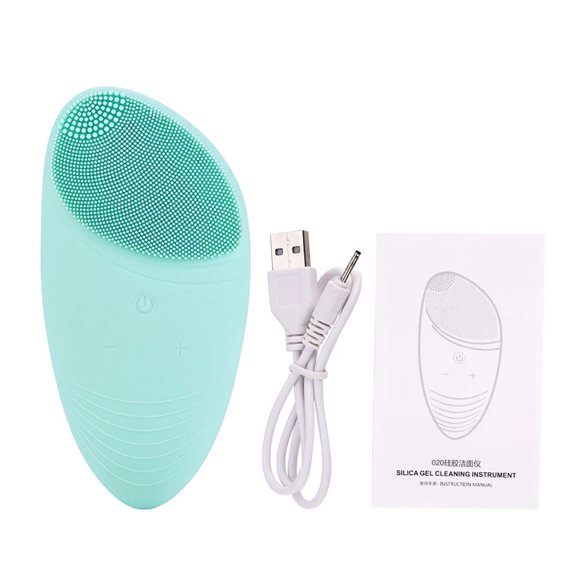 MR383L Заряжаемый через usb силиконовый Очищающая щетка для лица удаление омертвевшей кожи массажер для удаления акне лицо поры глубокое очищение инструмент для красоты - Цвет: MR383L