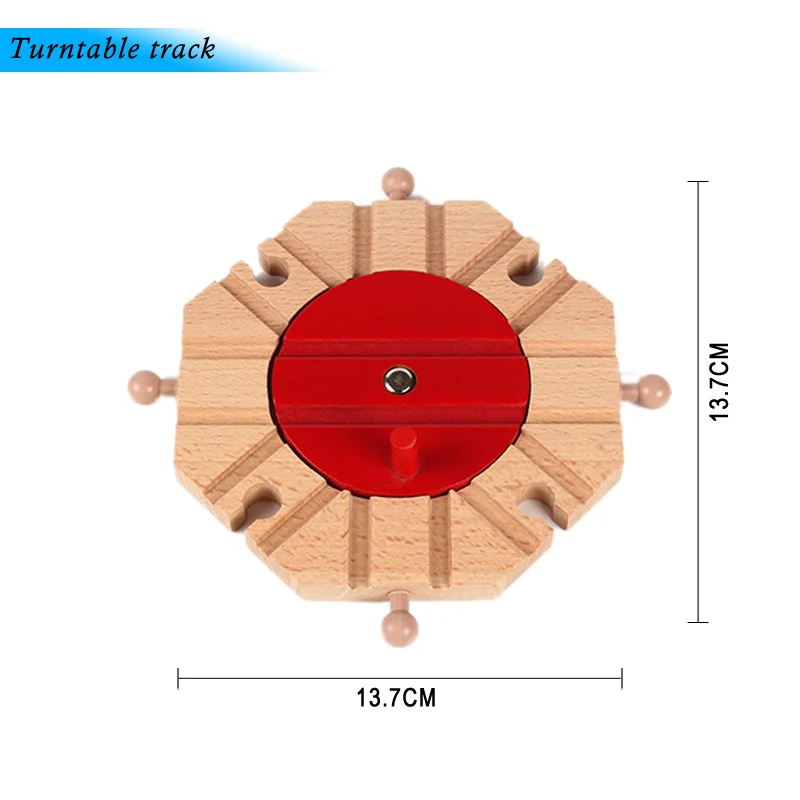 Различные деревянные компоненты для поезда, набор для поезда из бука, детские игрушки для поезда, подарки, аксессуары, совместимы с Thoma Friends - Цвет: Turntable Track