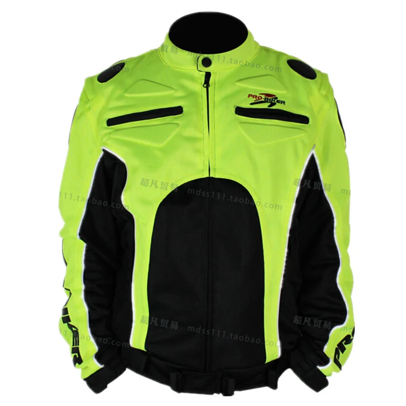 

Motorcycle Jackets Men Clothing Protective Motocross Racing Armor Visibility Safety Reflective Breathable Mesh Cloth Jacket