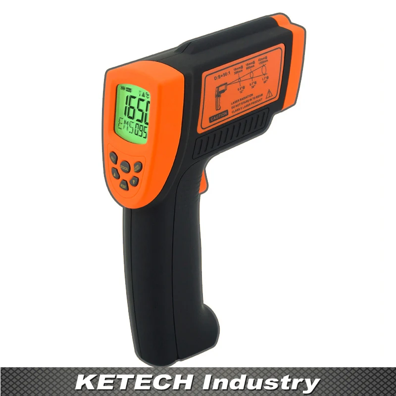 

High Temperature Noncontact Infrared Thermometer AR882 (-18~1650C,0~3002F)