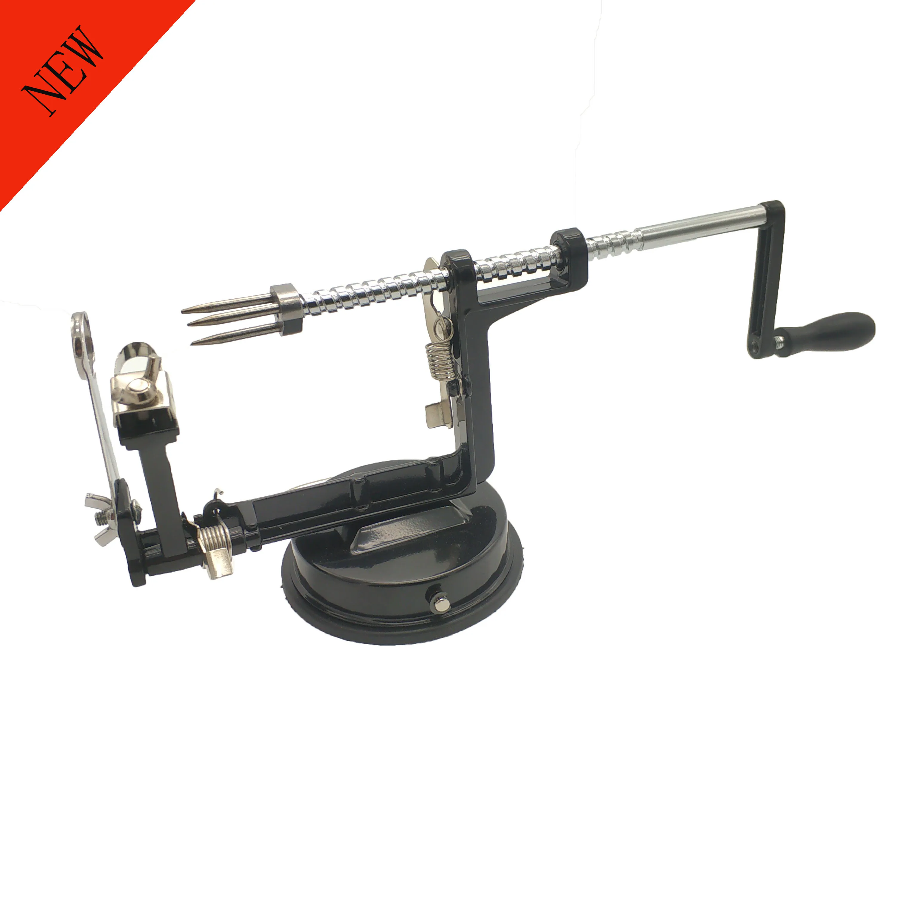 

Handy Potato Peeler Manual Potato Tower Crane apple peeler Slicer Stainless Steel Peelers With Rocking Handle Spiral Potat