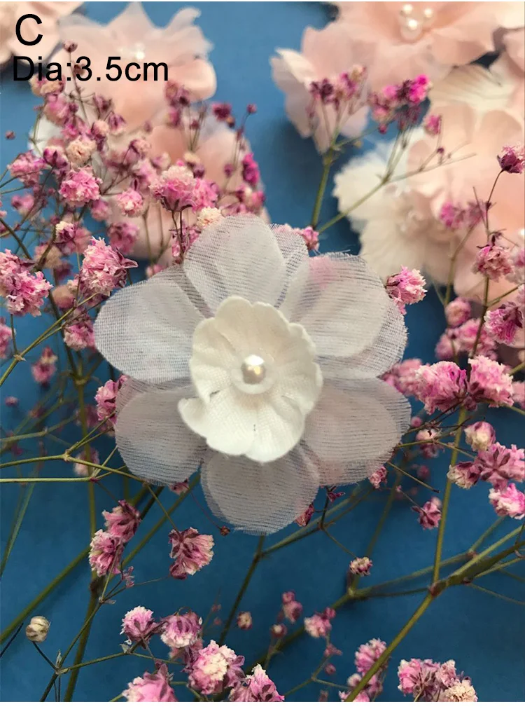 Разноцветный бисер цветок пришить кружева патч для свадебных ювелирных изделий Аксессуары украшения одежды DIY 3D аппликация